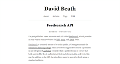 Desktop Screenshot of davidbeath.com