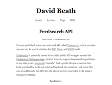 Tablet Screenshot of davidbeath.com